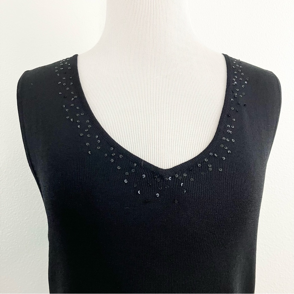 Finity | Black Fitted Sleeveless Tank Top